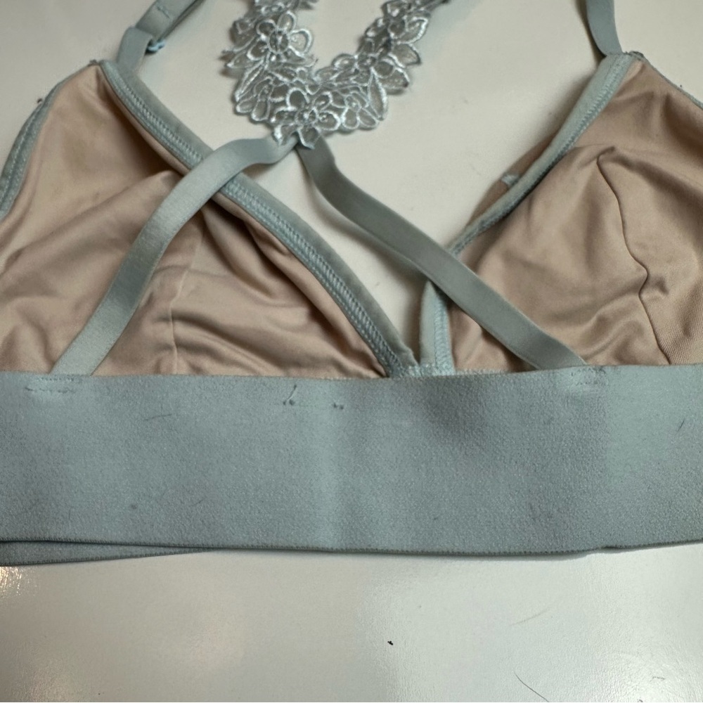 PINK Victoria's Secret Blue Lace Bralette - Picture 7 of 7